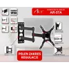 ART AR-57A Fikseeritud TV seinakinnitus LED/LCD 17-42 tolli must