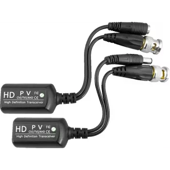 PULSAR P-TRPV1 Passiivne Videoedastuse Komplekt (2 tk) - 4K 8MP, UTP Cat5e/6, BNC, 400m
