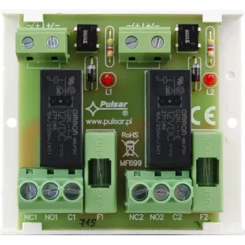PULSAR AWZ625 4-kanaliline releemoodul SPDT 12V DC DIN-liistule