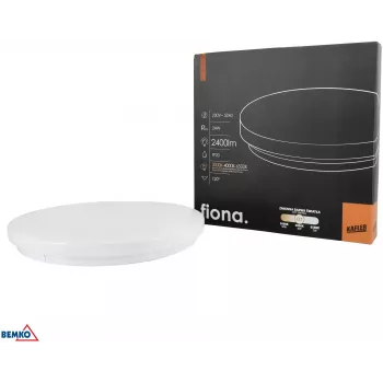 KAFLER FIONA LED Laevalgusti 24W 2400lm Valitava CCT-ga 3000K/4000K/6500K IP20 Valge