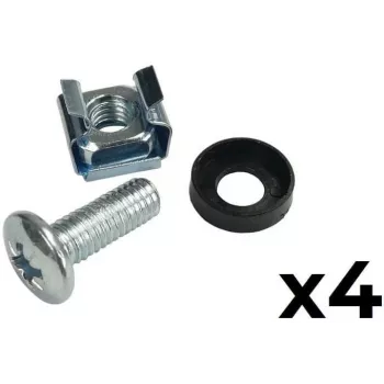 ATTE ADD-RACK2U2 Süvistatav kinnitusadapter 2U 19 inch riiulile, must