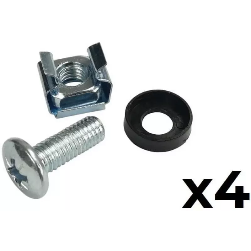 ATTE ADD-RACK2U2 Süvistatav kinnitusadapter 2U 19 inch riiulile, must