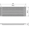ATTE ADD-RACK10-2U1 10-tolline 2U riiulikinnitusadapter sirgete avadega, must