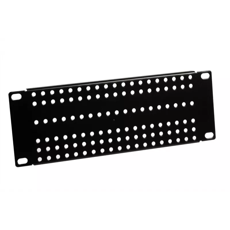 ATTE ADD-RACK10-2U1 10-tolline 2U riiulikinnitusadapter sirgete avadega, must