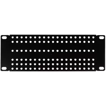 ATTE ADD-RACK10-2U1 10-tolline 2U riiulikinnitusadapter sirgete avadega, must