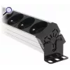 DELTA PD-7K/RACK 7-pistikupesaga Schuko toiteplokk 1U riiulikinnitus 230V 10A 2300W 3m kaabel must