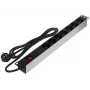 DELTA PD-7/RACK Toiteplokk 7 pistikupesa 19-tolline riiulikinnitus 1U Schuko Must
