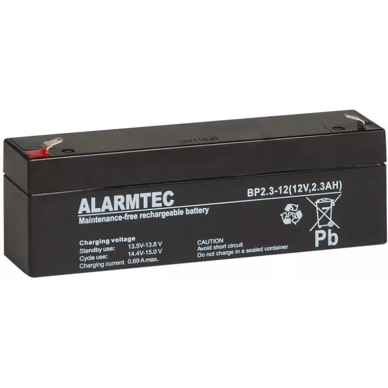 ALARMTEC BP 2,3-12 AGM aku 12V 2,3Ah