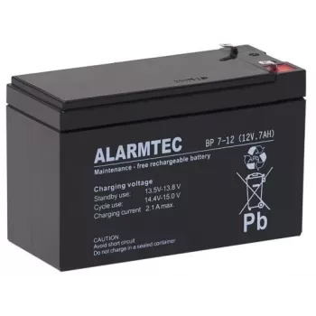 ALARMTEC BP 7-12 AGM aku 12V 7Ah suletud pliiaku