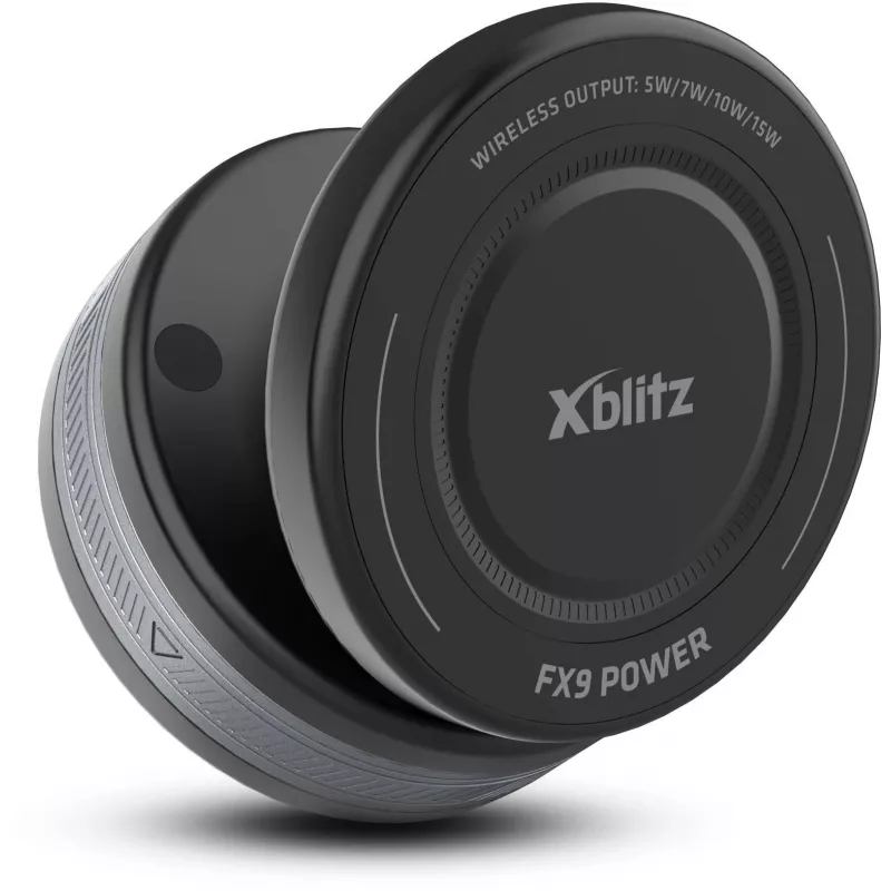 Xblitz FX9 Power Auto laadiv hoidik Qi juhtmevaba laadimisega, 10W, automaatne klamber, iminapakinnitus