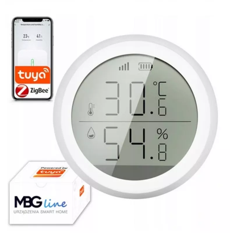 MBG Line ZigBee HS01 temperatuuri- ja niiskusandur