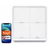 LUXURY-GOODS SC04 ZigBee TUYA nutikas stseenilüliti – 4 nuppu, 12 stseeni, valge