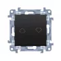 KONTAK-SIMON Kontakt Simon 10 Module Matt Black Shutter Control Button Arrow Screw Terminals 10A 250V