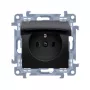 KONTAKT SIMON 10 1-mooduliline must matt pistikupesa klapiga IP44 vedruterjadega 16A 250V