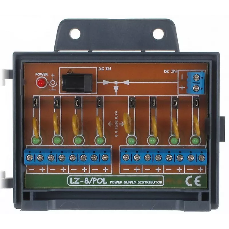DELTA Power Terminal Block KG-8/POL 8-poolne 16A 400V Valge