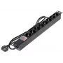 DELTA PD-8/RACK-N 8-pistikupesaga 1U 19 inch riiulisse paigaldatav toitejaotusseade (PDU) - 230V 16A 3680W Schuko