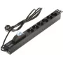 DELTA Pikendusjuhe 6 pistikupesa PD-6/R-1P Must 1.5m
