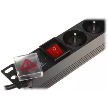 DELTA PD-8/R-IEC Toiteplokk 8 Pesaga Pinge kaitse 230V 10A Must