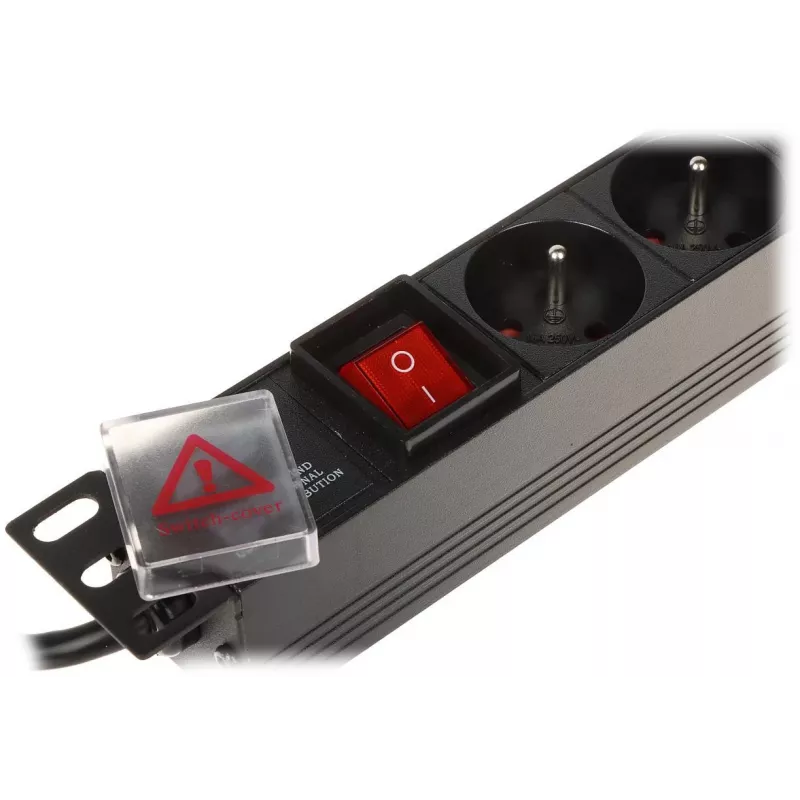 DELTA PD-8/R-IEC Toiteplokk 8 Pesaga Pinge kaitse 230V 10A Must