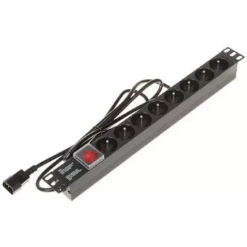 DELTA PD-8/R-IEC Toiteplokk 8 Pesaga Pinge kaitse 230V 10A Must