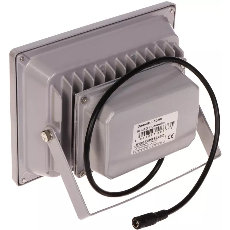 DELTA Outdoor Infrared Reflector IRL-50/90, 850 nm, 50 m Range, 90° Beam Angle, IP66, Dark Grey