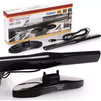 OPTICUM ANT0136 HD-200 Indoor DVB-T2 Aktiivantenn Must