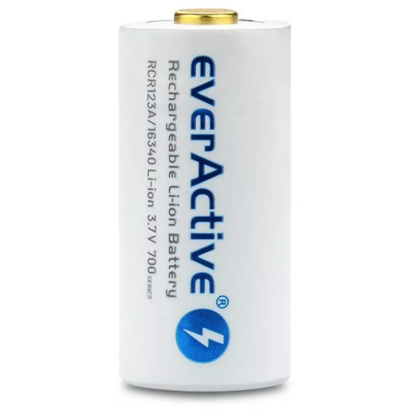 EVERACTIVE 16340 3.7V 700mAh Laetav Li-ioon Aku Kaitseahelaga (1 Tükk)