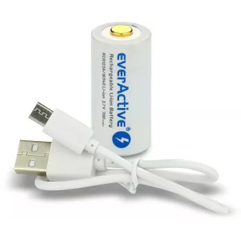 EVERACTIVE 16340 3.7V 700mAh Laetav Li-ioon Aku Kaitseahelaga (1 Tükk)