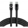 EVERACTIVE USB-C to USB-C kaabel 2m 240W RGB LED Must CBB-2PDRS