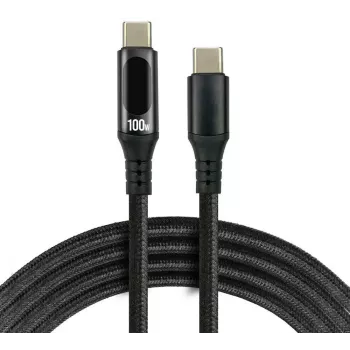 USB-C to USB-C kaabel 2m 100W LCD võimsusnäidikuga everActive CBB-2PD5L