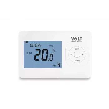 VOLT POLSKA Comfort HT-02 Juhtmega Programmeeritav Toatermostaat, Valge