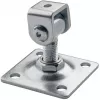 PSG Reguleeritav värava hing 61.018.01 plaadiga 80x80x3mm - M16 keere (galvaniseeritud silm)