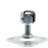 PSG Reguleeritav Keevissilmus 61.019.01 Kinnitusplaadiga 100x100x4mm - M20 Keere (Galvaniseeritud Silm)
