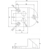 PSG 61.191 Kruviga värava piiraja (130x150/H65) kummikattega