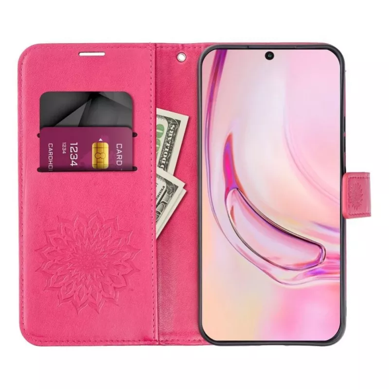 OEM Flip Case for iPhone 17 / 18 Mezzo Book Mandala Magenta