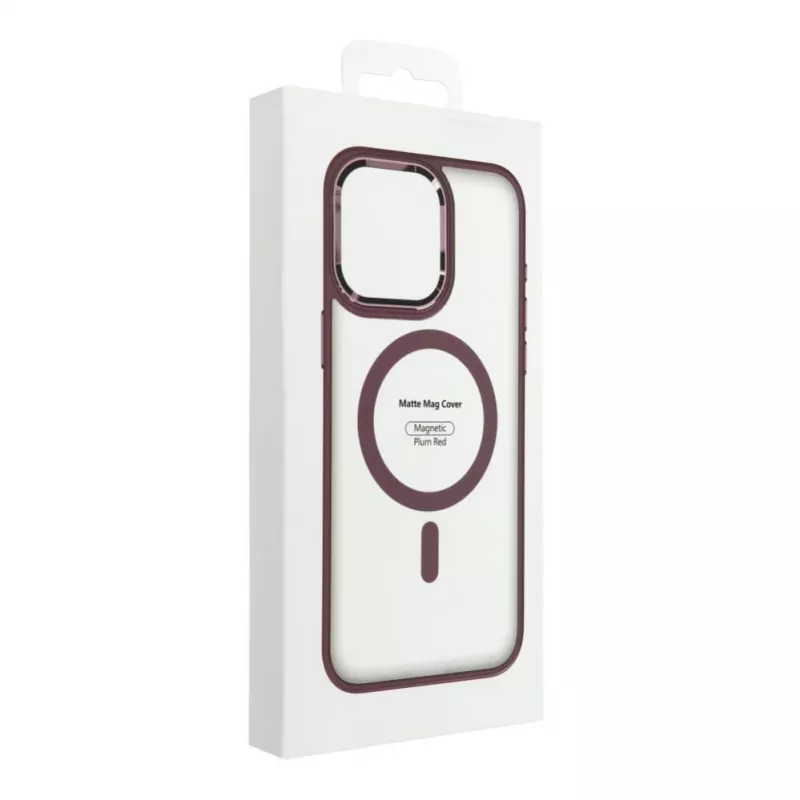 OEM korpus iPhone 17 Pro Max Matte Mag Cover ühilduv MagSafe'iga Punane