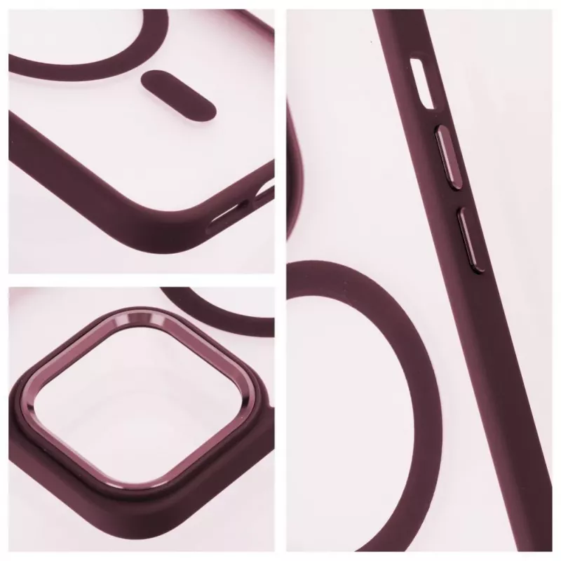 OEM korpus iPhone 17 Pro Max Matte Mag Cover ühilduv MagSafe'iga Punane