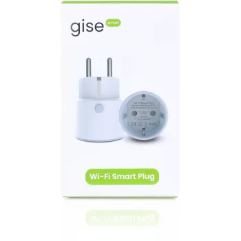 GISE SP-02 Nutikas WiFi-pistikupesa energiamonitooringuga, 16A, 3680W, Tuya ühilduv