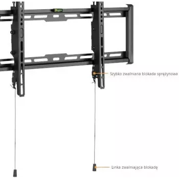 GETFORT GF-T3780-75 Kallutatav TV seinakinnitus LED/LCD 37-80 tolli, 75kg, VESA 650x405mm, must