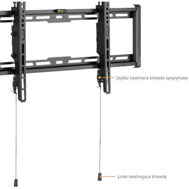 GETFORT GF-T3780-75 Kallutatav TV seinakinnitus LED/LCD 37-80 tolli, 75kg, VESA 650x405mm, must