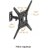 GETFORT GF-FM2365-30 Täisliikuv TV alus LED/LCD 23-65 tolli, 30kg, VESA 400x400, must