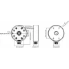 MITON MT-P1280-D21 Veekindel Ühenduskarp IP65 120x80x55mm Helehall