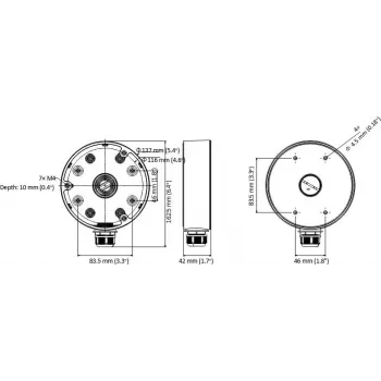 MITON MT-P1280-D21 Veekindel Ühenduskarp IP65 120x80x55mm Helehall
