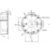 MITON MT-P1260 Pindpaigaldatav Ühenduskarp 120x60x50mm IP65 Helehall