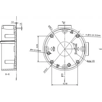 MITON MT-P1260 Pindpaigaldatav Ühenduskarp 120x60x50mm IP65 Helehall
