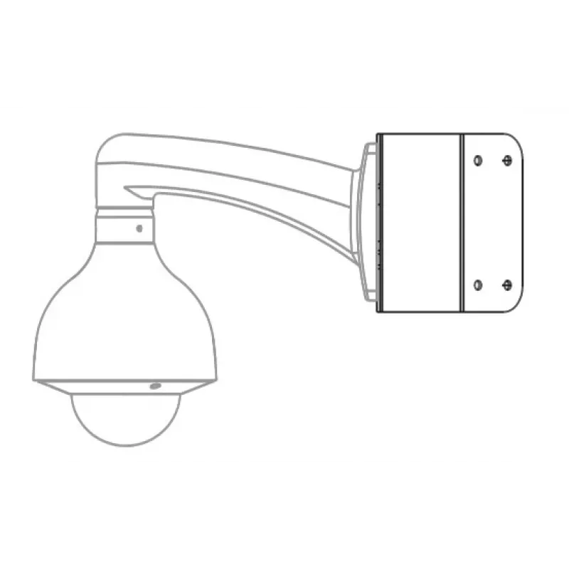 MITON MT-P151 Nurgakinnitusklamber valvekaameratele, valge