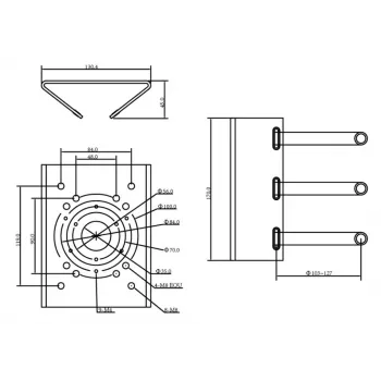 MITON MT-P150V2 Mastikinnitusadapter Valge