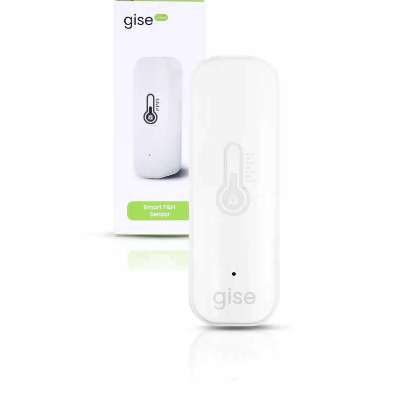 GISE nutikas temperatuuri- ja niiskusandur Wi-Fi valge | Tuya | GTHS-WF-01-W