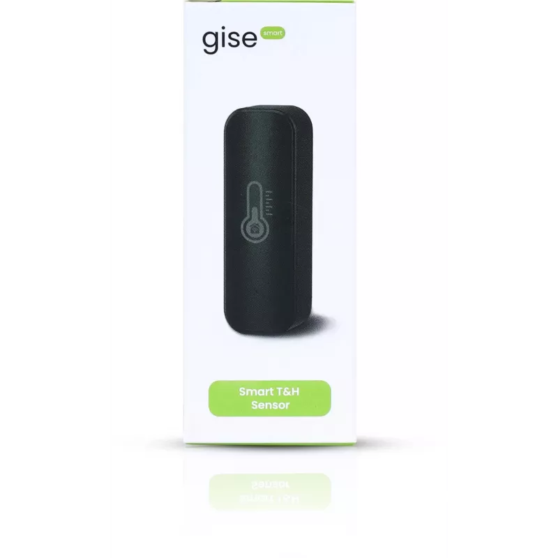 GISE Smart Temperature and Humidity Sensor Wi-Fi Black | Tuya | GTHS-WF-01-B