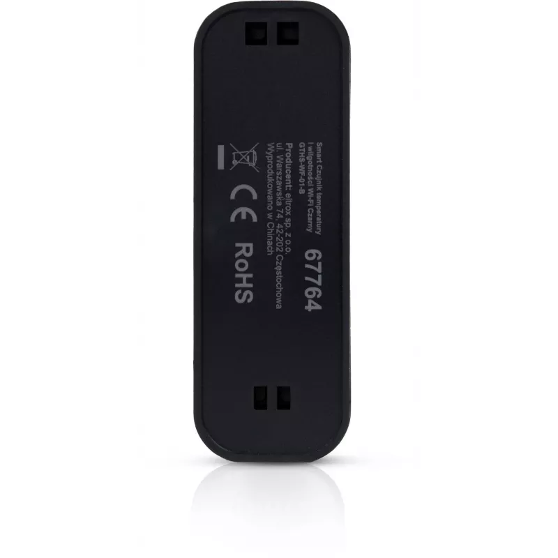 GISE Smart Temperature and Humidity Sensor Wi-Fi Black | Tuya | GTHS-WF-01-B